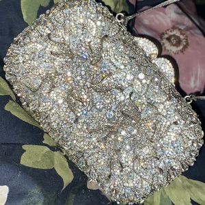 Brand new crystal wedding bag